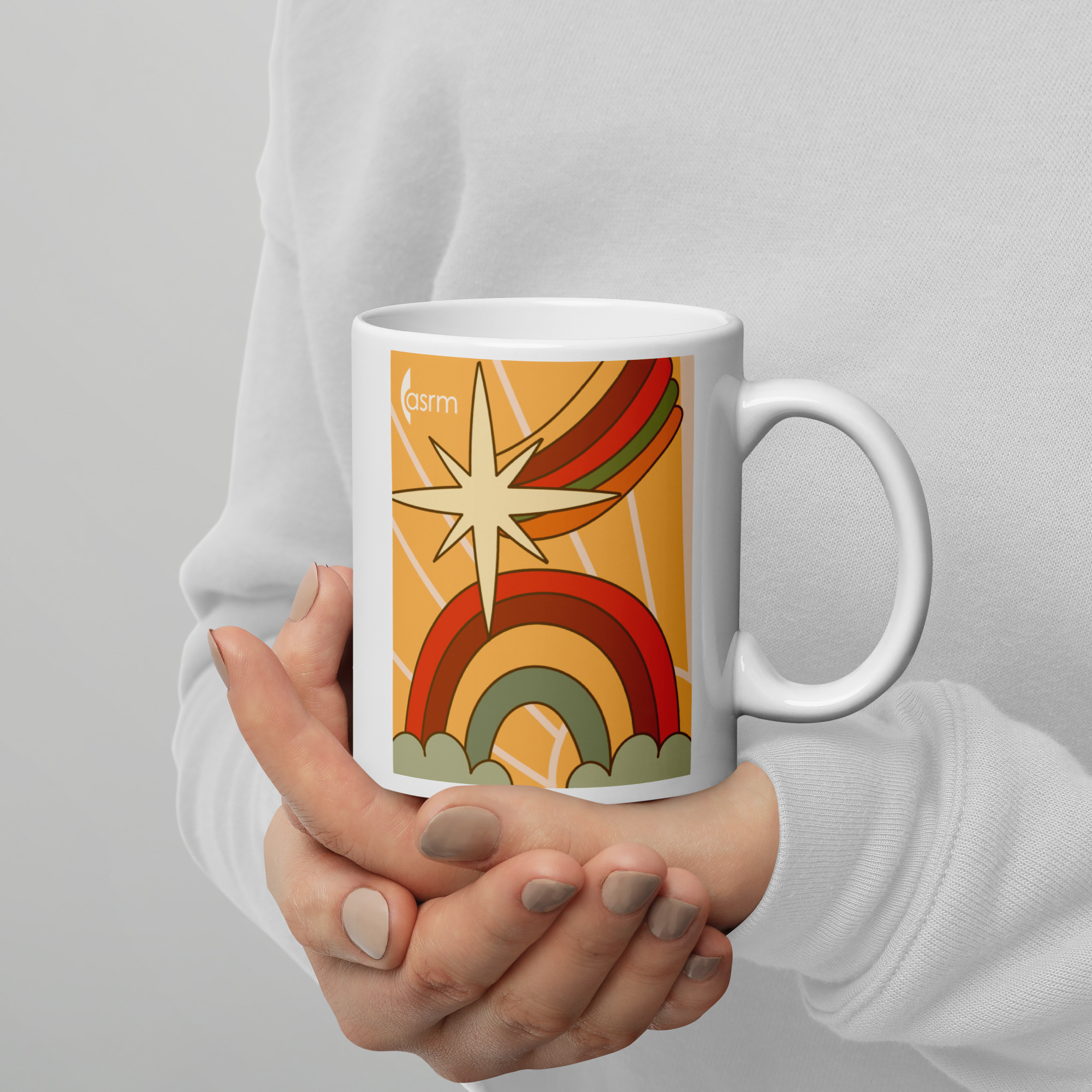 Peace. Love. and Reproductive Rights White Glossy Mug