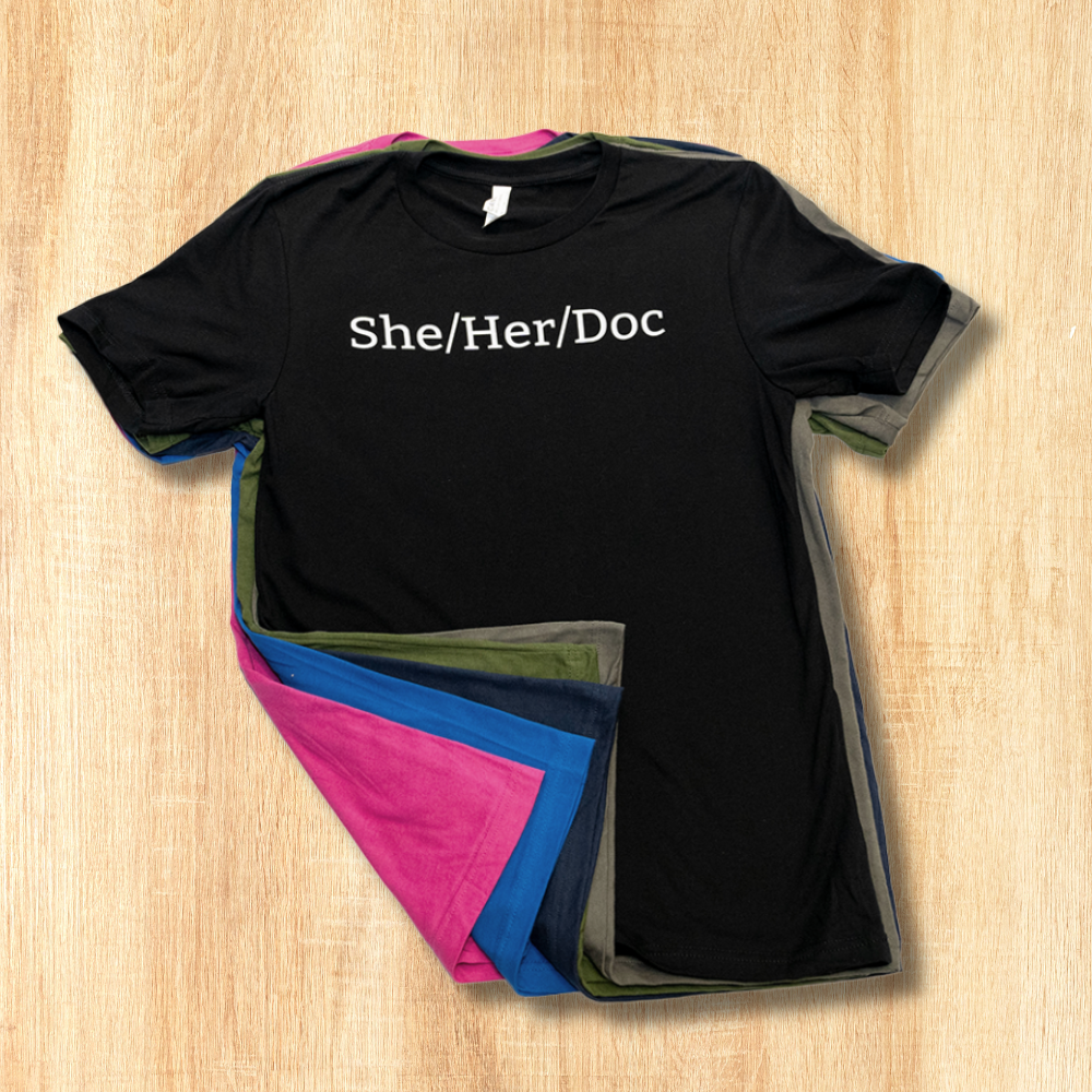 She/Her/Doc Unisex T-shirt