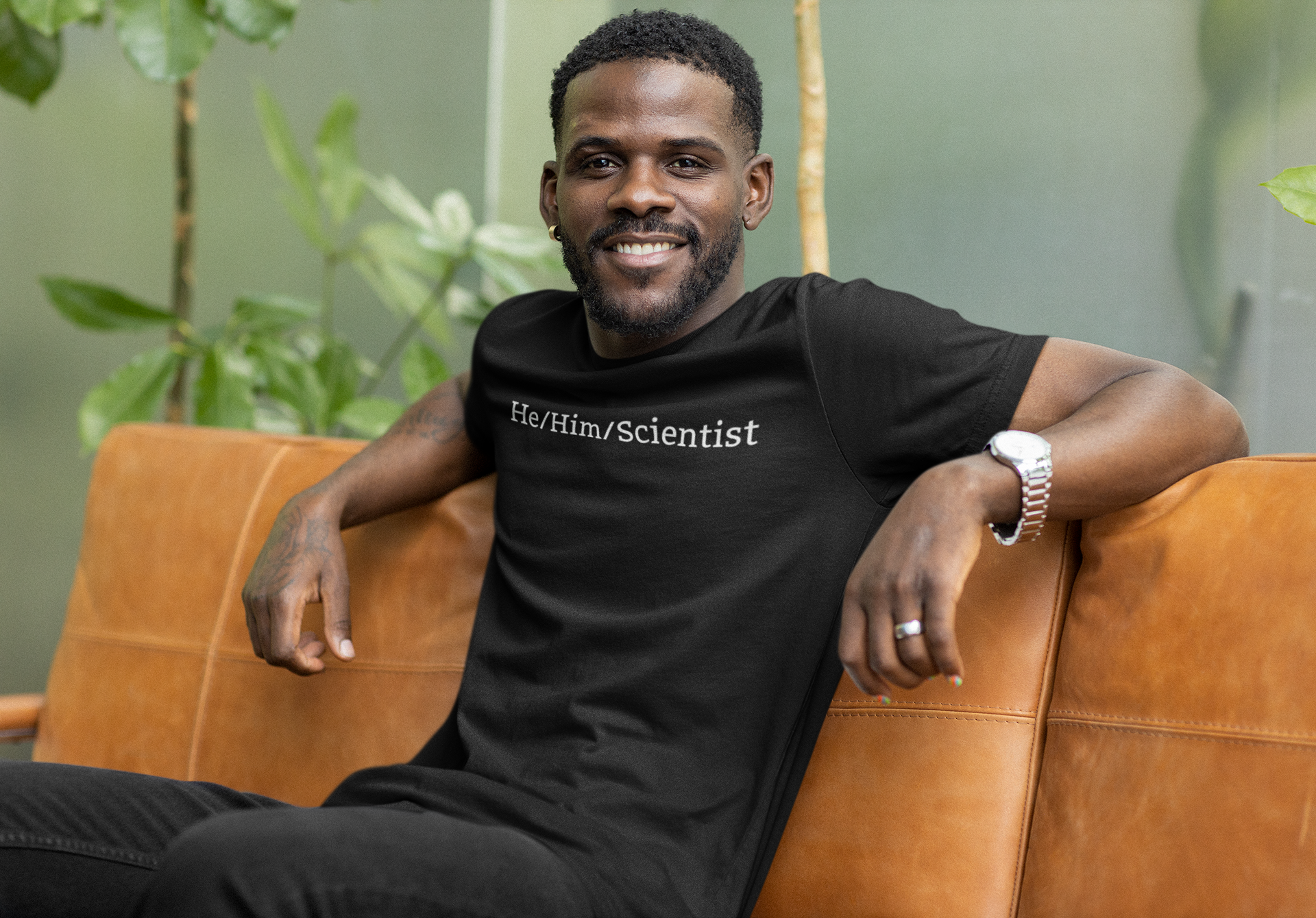 He/Him/Scientist Unisex T-shirt