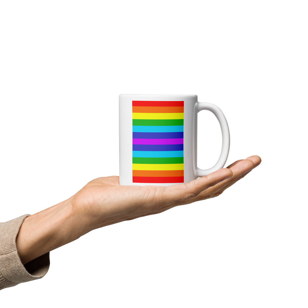 Family Building: A Basic Human Right White Glossy Mug